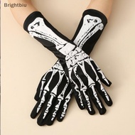 [Brightbiu] Halloween Skeleton Skeleton Gloves Tri Dark Wind Convex Gloves Skeleton Ghost Festival C