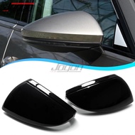 For Audi A6 C8 S6 RS6 ABT A7 S7 RS7 4K8 A8 D5 LHD Rear View Mirror Cover Glossy Black Rearview Mirro