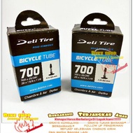 Deli road Racing Bike Inner Tube 700 x 25/28 FV 60mm 28x1 5/8x1 1/8