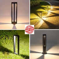 LED Garden Light Modern Outdoor 60cm 2 feet Bollard Pole Light Landscape Lamp Waterproof Lampu Taman
