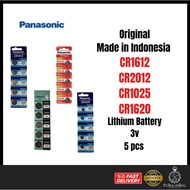 Panasonic CR1612 CR2012 CR1025 Genuine 3V Lithium Battery (5pcs per card)