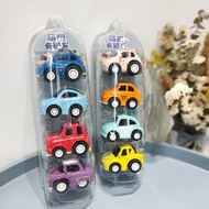 Tube-packed Mini Pull-back Cars6cm Cartoon Q Cute Ornaments Children's Toy Car Kindergarten Gift Cla