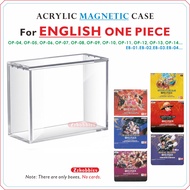 Acrylic Magnetic Display Case For ENGLISH One Piece(COMPATIBLE WITH: OP-4, OP-5, OP-6, OP-7, OP-8...