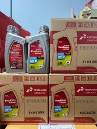*ยกลัง (6ขวด)* น้ำมันเครื่อง Enduro สังเคราะห์ 100% 4T racing 10w-40 JASO MA2 API SN ขนาด 0.8 ลิตร a