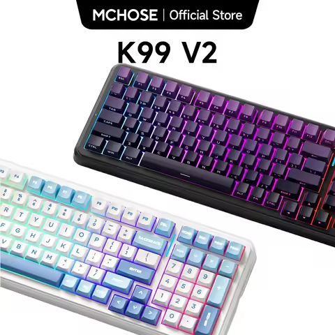 MCHOSE K99 V2 Wireless Gasket Mount Mechanical Keyboard Customized Gaming Office Keyboard RGB Tri-Mo