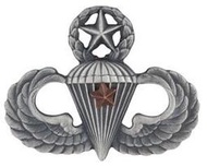 SO-309-1 美軍 公發 戰鬥 最高級跳傘章 1 星 霧面  美國陸軍 US ARMY 傘徽