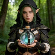 PU Leather Potion Bottle - Medieval Pirate Style Retro Witch Costume Accessory Ideal Prop for Hallow