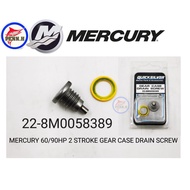 ORIGINAL Quicksilver Gear Case Drain Screw Mercury 60HP/90HP 2 Stroke 22-8M0058389