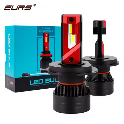 EURS Auto Headlight Bulbs H4 H7 Led F3 90w 10000lm H1 H11 Led Bulb 9005 9006 9012 Fog Lights Motorcy