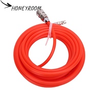 HONEYROOM Air Compressor Hose, Male Female Quick Connector Red EVA Pneumatic Hose, Portable Pratical
