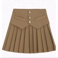 chân váy trẻ em xếp ly 3 cúc CV007