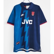 Arsenal 1995 Soccer Shirt Unisex Blue Retro Jersey Collar Football Unisex Audlt Kids JVC Jersey Murah Lelaki Kanak Kanak Baju Futsal Jersi Plus Size