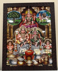 Kuber Lakshmi Digital Picture with Fiber Frame (16x12 Inches )