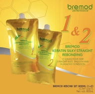 Bremod keratin silky straight rebonding set 800ml