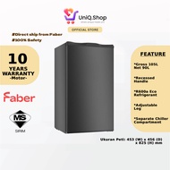 Faber Single Door Refrigerator 90L | LUSSO 100BK (Mini Fridge One Door Hotel Peti Ais Sejuk Kecil)