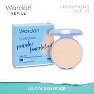 Wardah Two Way Cake Lightening Powder Foundation Refill / Isi Ulang BPOM Bedak Padat Tahan Lama Untu