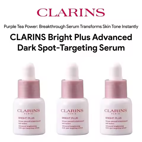 Clarins Bright Plus Advanced Brightening Dark Spot-Targeting Serum 7ml, Original Clarins Skin Cares 