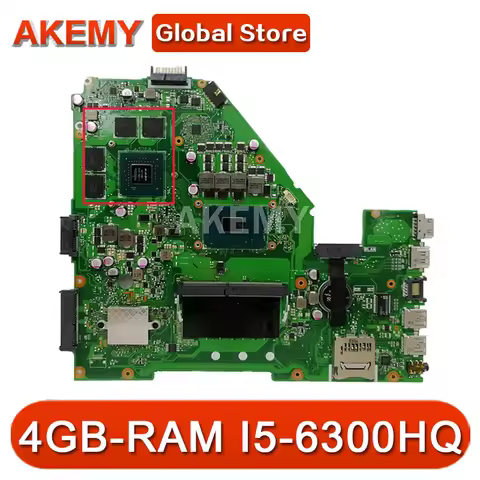 For ASUS X550VX Mainboard 60NB0BB0-MB1103 A550V W50V X550V FH5900V X550VB X550VC X550VQ X550VXR X551