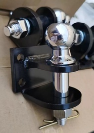 หัวบอลลากรถ เรือ ลากได้ถึง 4-5 ตัน สีดำ/ตัวครอบหัวบอล หัวลากเทรลเลอร์ Trailer Coupler สำหรับหัวบอล 2