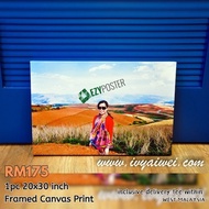 *Shipping Included* 20x30 Framed Inch Custom Canvas Print/Canvas with Frame/Canvas Photo Print