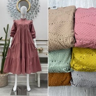 [✅Baru] Midi Dress Bordir Salvina Original Ys / Midi Salvina Ys