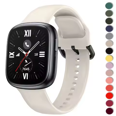 Sports Official Silicone Strap For Honor Watch 4 Smart Watch Replacement Wristband Correa For Huawei