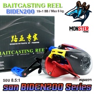 รอกหยดน้ำ BAITCASTING REEL BIDEN200 Series 8.5:1 (มีทั้งหมุนซ้ายและหมุนขวา)