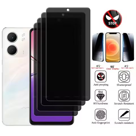 1/2/3/4Pcs For OPPO A5X Glass OPPO A5X Tempered Glass Phone Protective HD 9H Privacy Anti-Spy Glue F