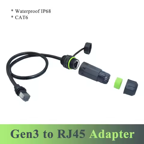 For Starlink Gen3 to RJ45 Ethernet Adpater Connector IP68 Waterproof for SPX Extender Mini GEN3 V3 C