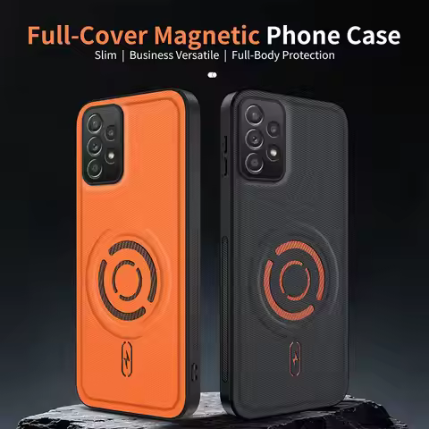 ShockProof Fabric Magnetic Case For Samsung Galaxy A52 A72 A53 A73 Wireless Charging Back Cover Coqu