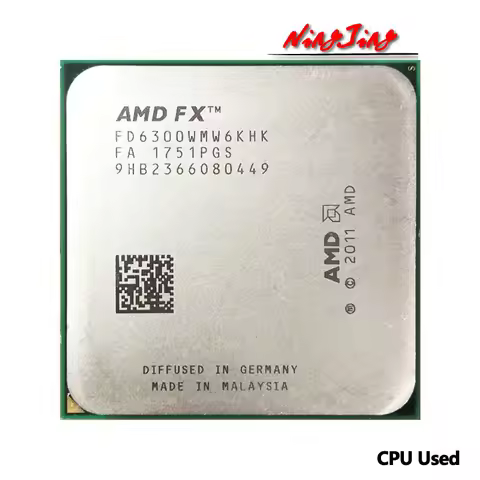 AMD FX-Series FX6300 FX 6300 3.5 GHz Used Six-Core CPU FD6300WMW6KHK Socket AM3+