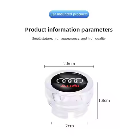 Compact Size Car Cigarette Lighter Dust Cover Decor Cap Interior Protection Accessory For Audi A1 A2