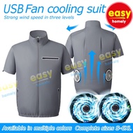 Fan Air-Conditioning Clothing Men's Fan Jacket Sunscreen And Cooling Outdoor Work Clothes