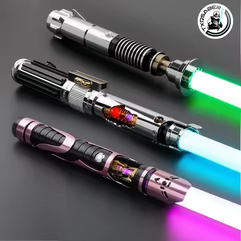 TXQSABER Knightfall Anakin High Quality RGB NoePixel laser sword Smooth Swing Metal Hilt lightsaber 