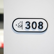 Acrylic House number plate shop number plate Light Luxury Beauty Salon VIP room High-End Acrylic doo