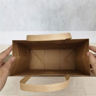 Kraft Paper Gift Bags Popular thick tea bags Paper bags cinch solid color hand bags Large handbags/c