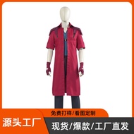 Anime Dante Cosplay Costume - Red Windbreaker | Devil May Cry Performance Wear
