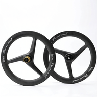 RiRD | Carbon Fiber 3-Blade Mid-Lock Disc Brake Wheelset 20 Inch