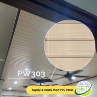 PVC Panel 6 FT Poly Ceiling & Wall Panel with Waterproof 30cm x 8mm PVC Ceiling Panel Board 3D Wall 