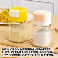 Salt Dispenser 180ml Salt Press Bottle Spice Container Sugar Pepper Container Condiments Kitchen
