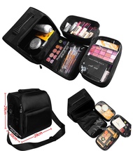 Cốp Trang Điểm Cô Dâu Chuyên Nghiệp Khung Nhôm Cứng Chắc Cỡ Lớn Cao Cấp Có Dây Đeo - Màu Hồng - 1718