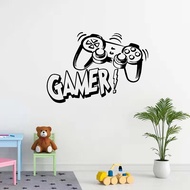Carved Gamer Wall sticker Vinyl Mural Wallpaper For Kids Room Decoration Decals boys ps4 Gaming post