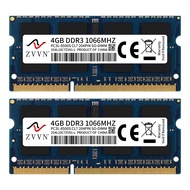 ZVVN 8GB Kit (2x 4GB) DDR3L PC3L-8500S 1066MHz 3S4L10C7ZV01-L 1.35V Blue Notebook RAM Laptop Memory