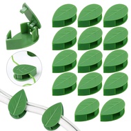 10Pcs Plant Climbing Wall Fixture Clips/Green Leaf Shape Vines Invisible Wall Fixture Holder/ Vines 