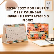 Jour Nee | 2026 - 2027 a5 Dog or Cat theme desk calendar, monthly planner gift idea