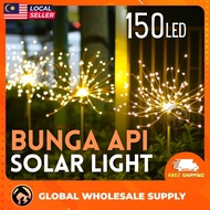 150 LED 8 MODES Light Waterproof Solar Firework Solar Lampu Raya Lampu Raya Kelip Kelip Lampu Taman 