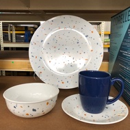 🔥READY STOCK🔥 CORELLE Signature Terrazzo 16pcs Dinnerset