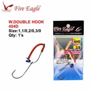 Mata Kail Fire Eagle W.Double Hook – 454D  assist hook haruan killer mesin pancing tenggiri SIAKAP barramundi barracuda