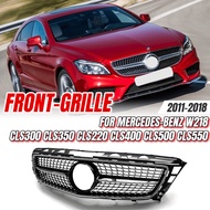 For Mercedes-Benz W218 CLS300 CLS350 CLS220 CLS400 CLS500 CLS550 2011-2018 Chrome Silver Front Racin