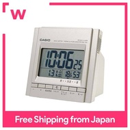 CASIO Alarm Clock Electric Wave Silver Digital Double Alarm Temperature Humidity Calendar Display DQD-705J-8JF